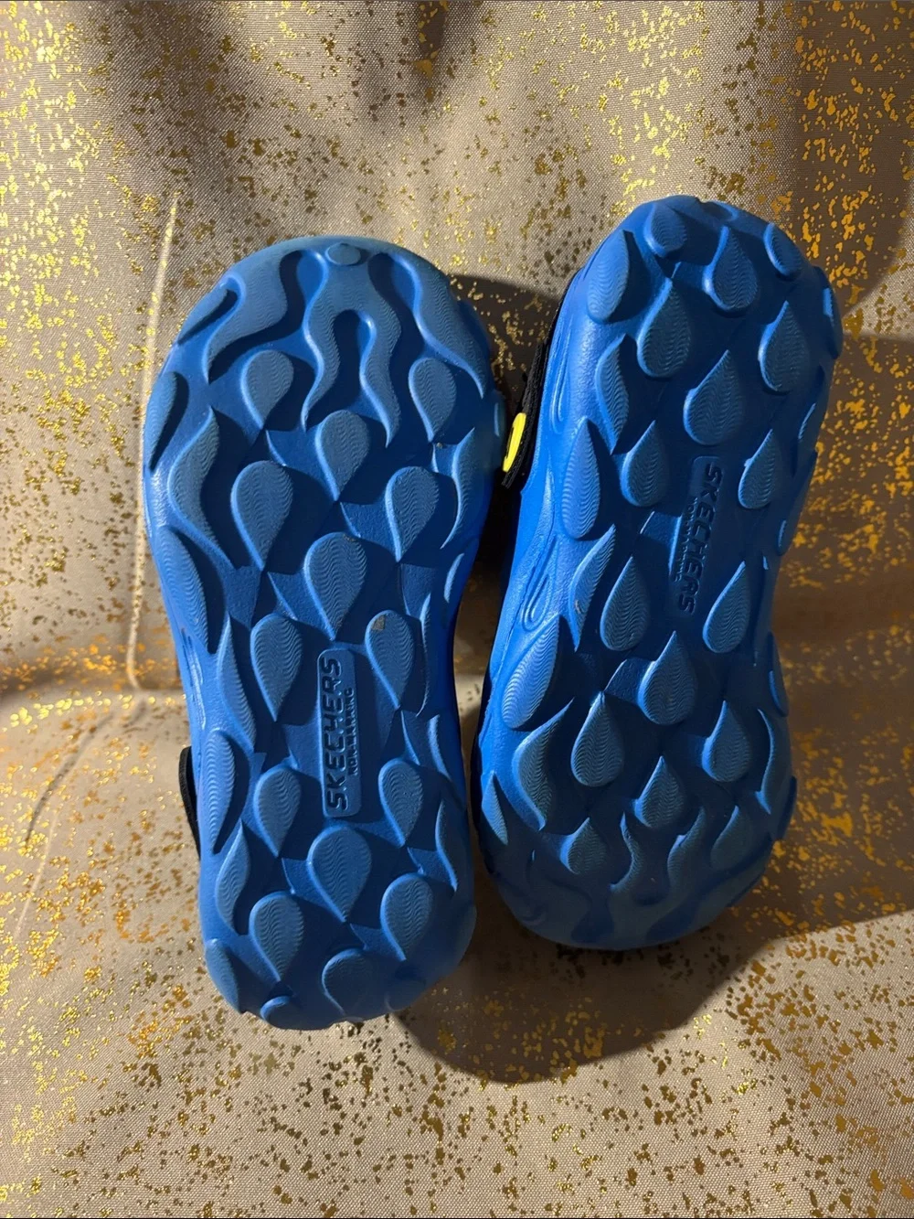 Skechers Kids Blue Flame-Cut Slip-On Water Shoes